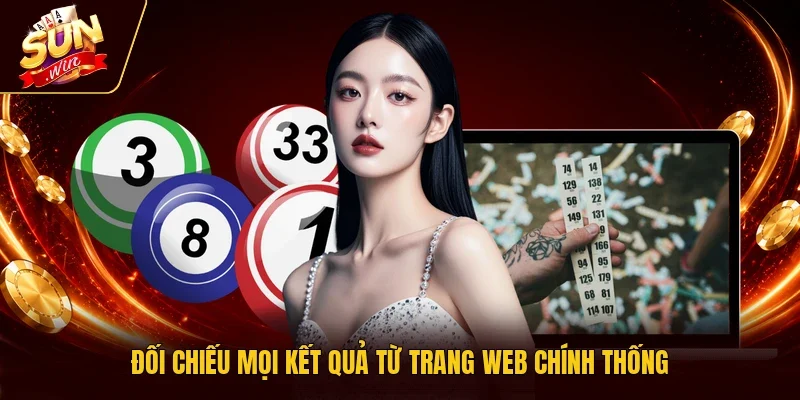 Đối chiếu mọi kết quả từ trang web chính thống